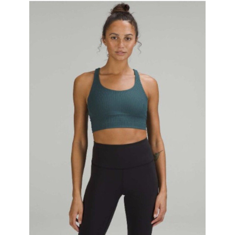 Lululemon Energy Longline Bra Ribbed Luxtreme Medium Support Size 2